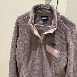 Women’s Patagonia Retool Snap-T fleece pullover (mauve)